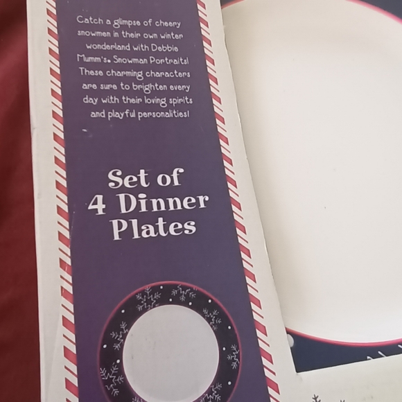 Set of 4 Debbie Mumm Dinner Plate - Picture 7 of 7